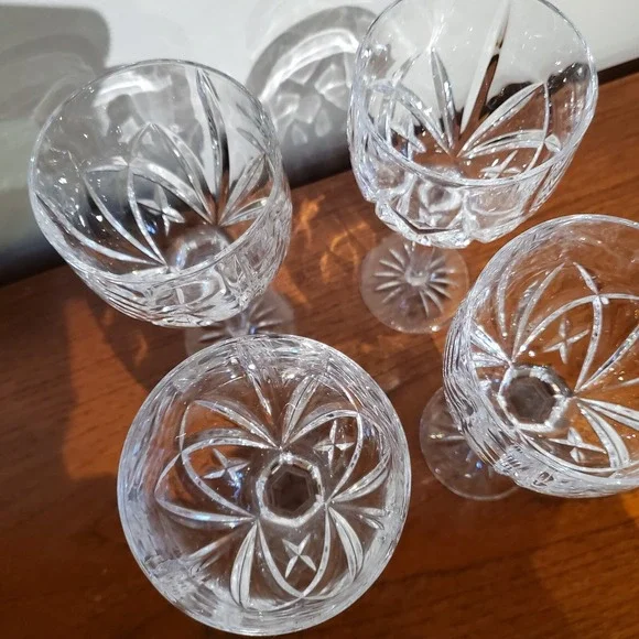 Set Of 4 Waterford Crystal Marquis Brookside Wine Goblet Glass 12oz 8 5/8 
